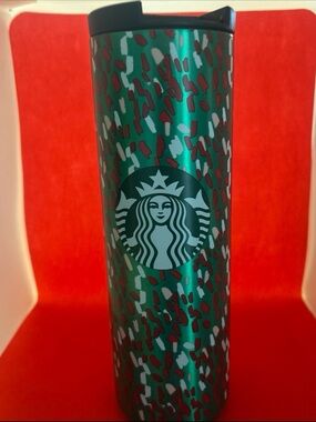 Starbucks Metallic Emerald Green Travel Tumbler